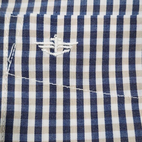 Dockers Shirt Men's Button Up Long Sleeve Striped Cotton Blend Sizes XXL - Picture 8 of 8